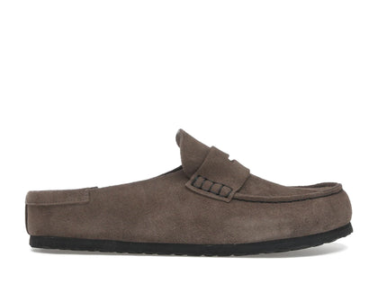 Birkenstock Naples Wrapped Suede Leather Concrete Grey - authentic Birkenstock sneakers