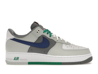 Nike Air Force 1 Low '07 LV8 Split Light Silver Deep Royal Blue - authentic Nike sneakers