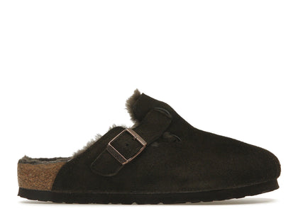 Birkenstock Boston Shearling Suede Mocca - authentic Birkenstock sneakers