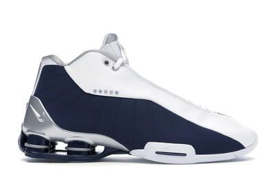 Nike Shox BB4 White Silver Navy