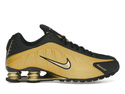 Nike Shox R4 Metallic Gold Black (2025) - authentic Nike sneakers