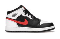 Jordan 1 Mid Weiß Schwarz Chile Rot (GS)