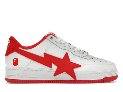 A Bathing Ape Bape Sta OS #2 White Red