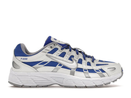 Nike P-6000 Hyper Royal Summit White Metallic Silver White (GS) - authentic Nike sneakers