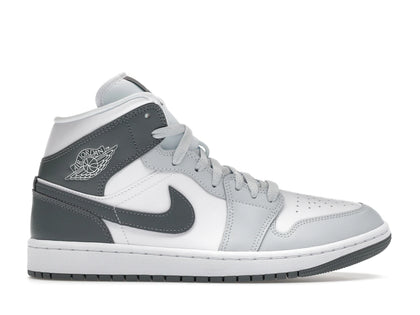 Jordan 1 Mid White Smoke Grey (Women's) - authentic Jordan sneakers