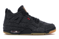 Jordan 4 Retro Levi's Schwarz (GS) (Etikett leer)
