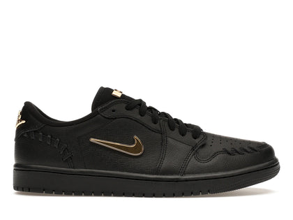 Jordan 1 Low Method of Make Black Metallic Gold (Women's) - authentic Jordan sneakers