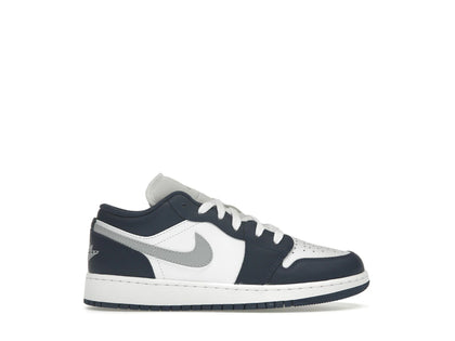 Jordan 1 Low Midnight Navy Wolf Grey (GS) - authentic Jordan sneakers