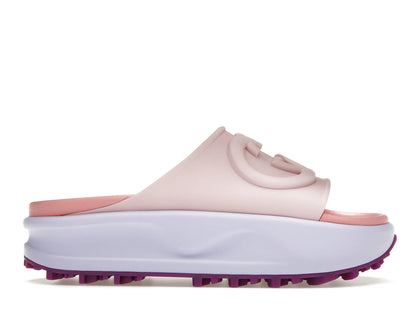 Gucci Interlocking G Slide Pink Purple (Women's) - authentic Gucci sneakers