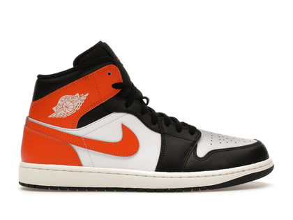 Jordan 1 Mid Black Toe Starfish - authentic Jordan sneakers