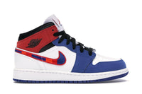 Jordan 1 Mid Rush Blue University Red (GS)