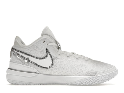 Nike Zoom LeBron NXXT Gen White Metallic Silver - authentic Nike sneakers