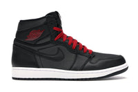 Jordan 1 Retro High Black Satin Gym Red