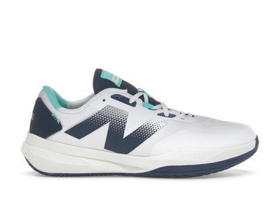 New Balance FuelCell 796v4 Padel White Navy Cyber Jade