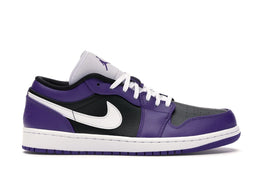Jordan 1 Low Court Purple Black - authentic Jordan sneakers