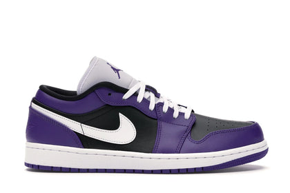 Jordan 1 Low Court Purple Black - authentic Jordan sneakers