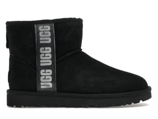UGG Classic Mini II Boot Side Logo Black (Women's) - authentic UGG sneakers