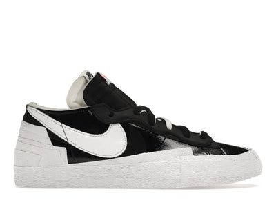 Nike Blazer Low Sacai Schwarzes Lackleder