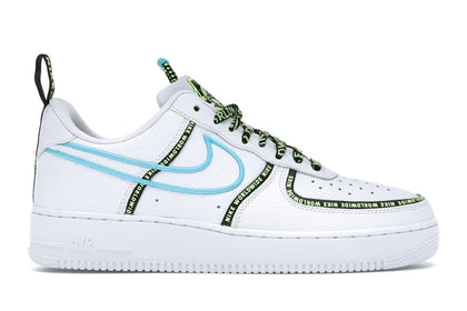 Nike Air Force 1 Low Worldwide White Blue Fury Volt - authentic Nike sneakers