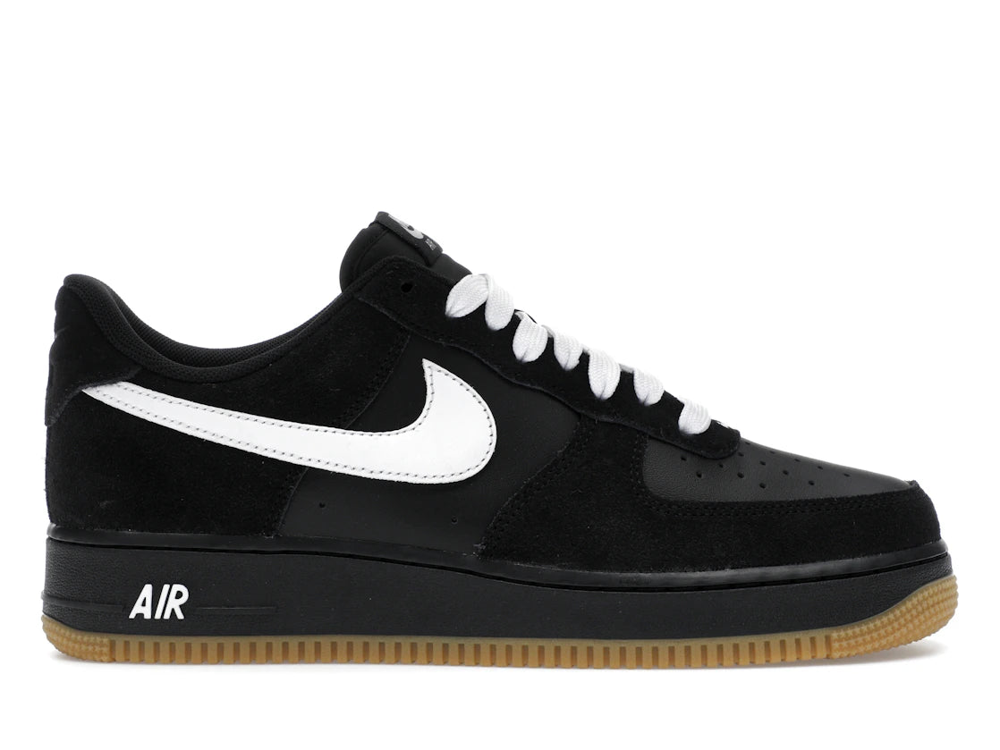Nike Air Force 1 Low '07 LV8 Black Gum Light Brown White - vue 360