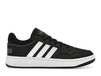 adidas Hoops 3.0 Low Black White Stripes
