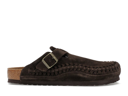 Birkenstock Boston Braided Suede Kith Mocca - authentic Birkenstock sneakers