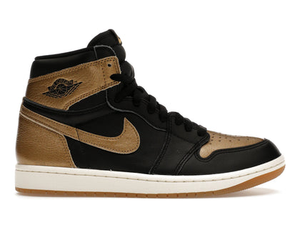 Jordan 1 Retro High OG Black Metallic Gold - authentic Jordan sneakers