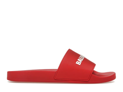Balenciaga Pool Slide Red White - authentic Balenciaga sneakers