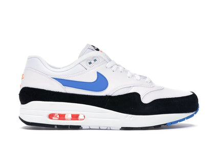 Nike Air Max 1 White Photo Blue Black - authentic Nike sneakers