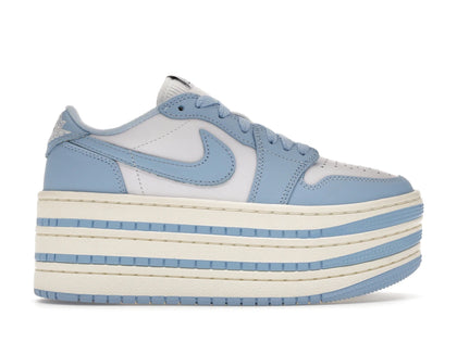Jordan 1 Low Triple Stack Psychic Blue White (Women's) - authentic Jordan sneakers