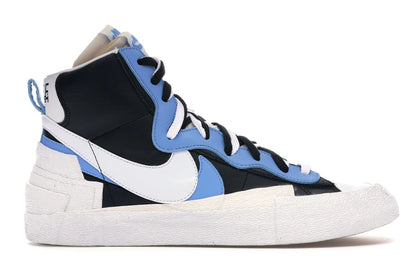 Nike Blazer Mid sacai White Black Legend Blue - authentic Nike sneakers