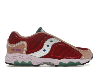 Saucony Matrix Jae Tips No Shoes In The House Burgundy - authentic Saucony sneakers