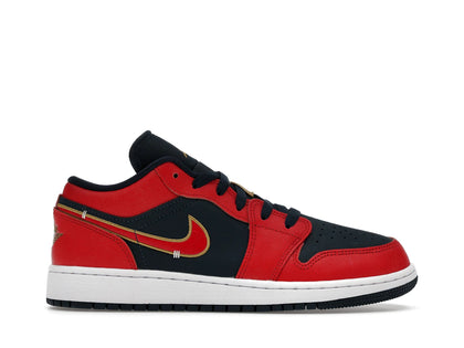 Jordan 1 Low Armory Navy Sport Red (GS) - authentic Jordan sneakers