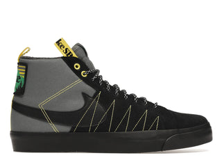 Nike SB Zoom Blazer Mid PRM Acclimate Cool Grey Yellow Strike - authentic Nike sneakers
