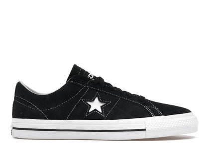 Converse One Star Pro Ox Black Black White - authentic Converse sneakers