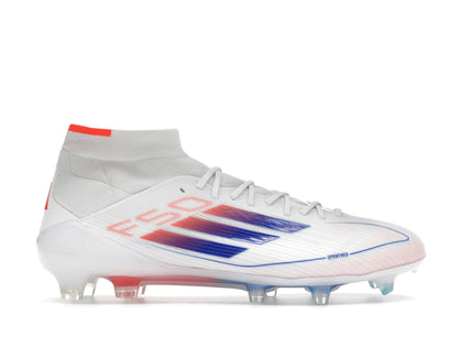 adidas F50 Elite Mid FG Cloud White Lucid Blue Solar Red (Women's) - authentic adidas sneakers