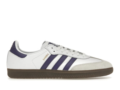 adidas Samba ADV Cloud White Collegiate Purple - authentic adidas sneakers