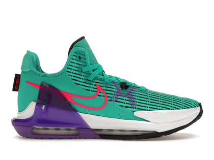 Nike LeBron Witness 6 Clear Emerald Wild Berry - authentic Nike sneakers
