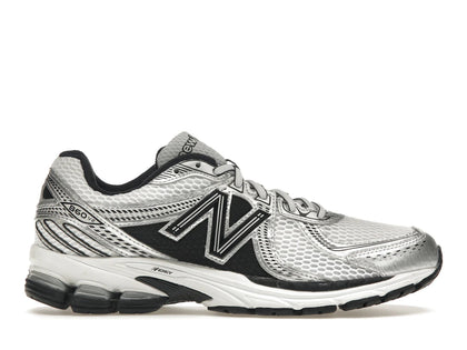 New Balance 860v2 Black White Silver - authentic New Balance sneakers