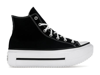 Converse Chuck Taylor All Star Lift Double Stack Hi Black White - authentic Converse sneakers