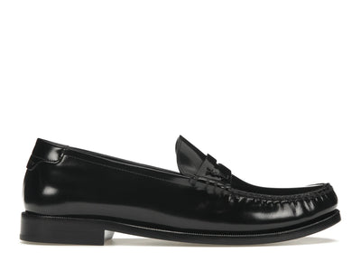 Saint Laurent Le Loafer Penny Slippers Black Leather