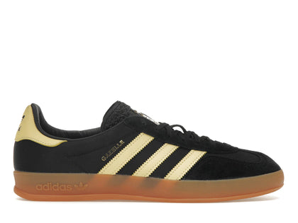 adidas Gazelle Indoor Black Almost Yellow Gum - authentic adidas sneakers