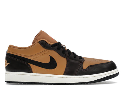 Jordan 1 Low SE Flax Baroque Brown - authentic Jordan sneakers
