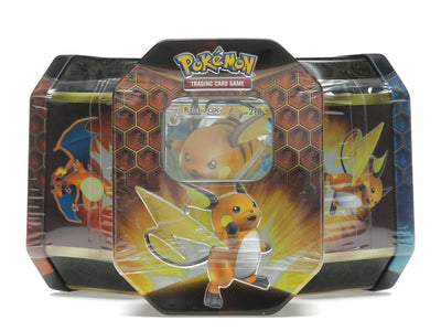 2019 Pokemon Hidden Fates Tin 3x Lot Charizard/Gyrados/Raichu