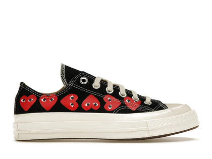 Converse Chuck Taylor All Star 70 Ox Comme des Garcons PLAY Multi-Heart Black - authentic Converse sneakers