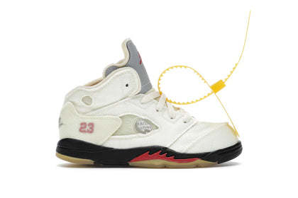 Jordan 5 Retro Off-White Sail (TD) - authentic Jordan sneakers