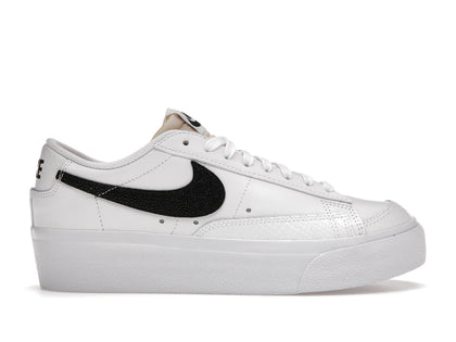 Nike Blazer Low Platform White Black Stingray (Women's) - authentic Nike sneakers
