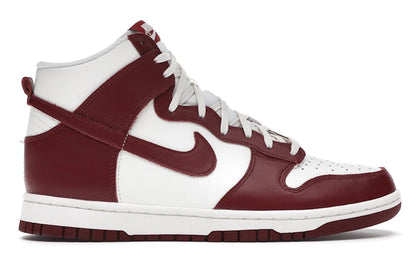 Nike Dunk High Sail Team Red (Women's) - authentic Nike sneakers