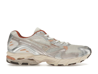 Mizuno Wave Rider 10 White Silver Orange - authentic Mizuno sneakers