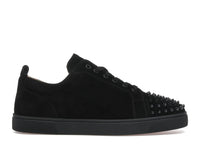 Christian Louboutin Louis Junior Spikes Veau Velours Sneaker Black